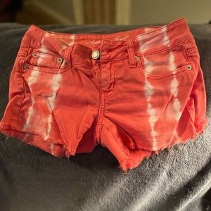 American Eagle Tye dye shorts pink